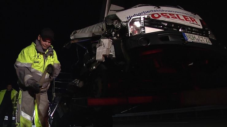 Crash auf der Autobahn