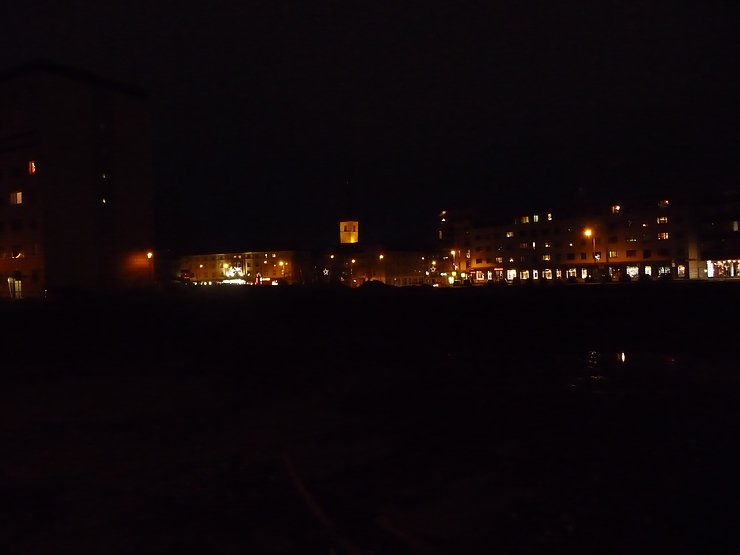 Lichter im Dunkel - Blick zum Kornmarkt
