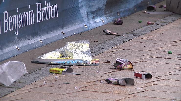 B&ouml;llerabfall auf den Stra&szlig;en