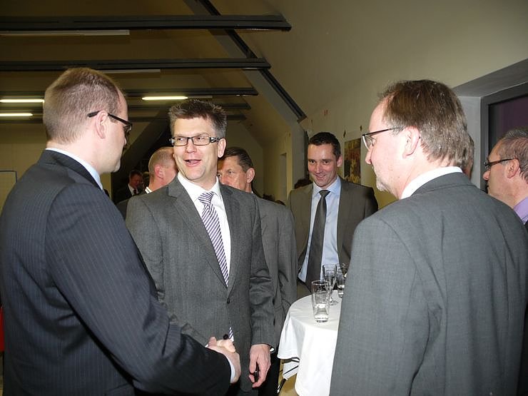 Geburtstagsempfang auf der Baustelle