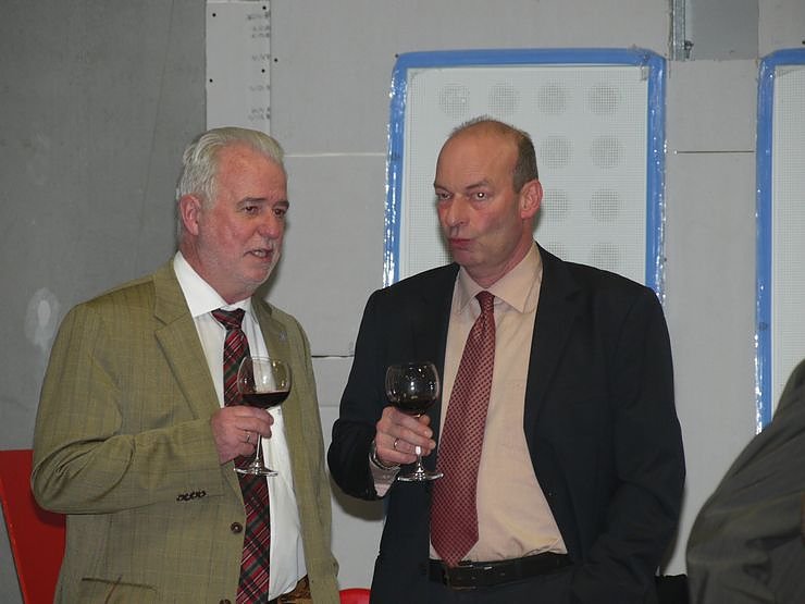 Geburtstagsempfang auf der Baustelle