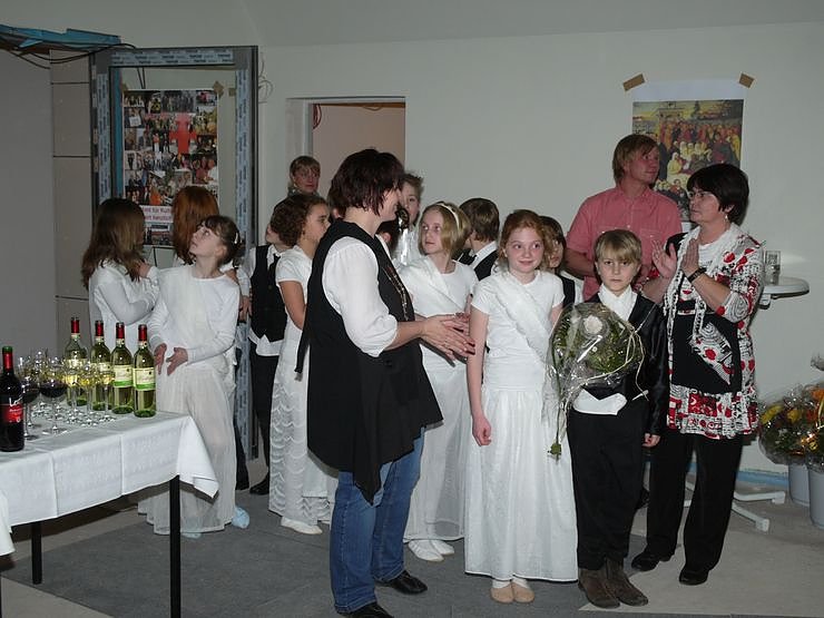 Geburtstagsempfang auf der Baustelle