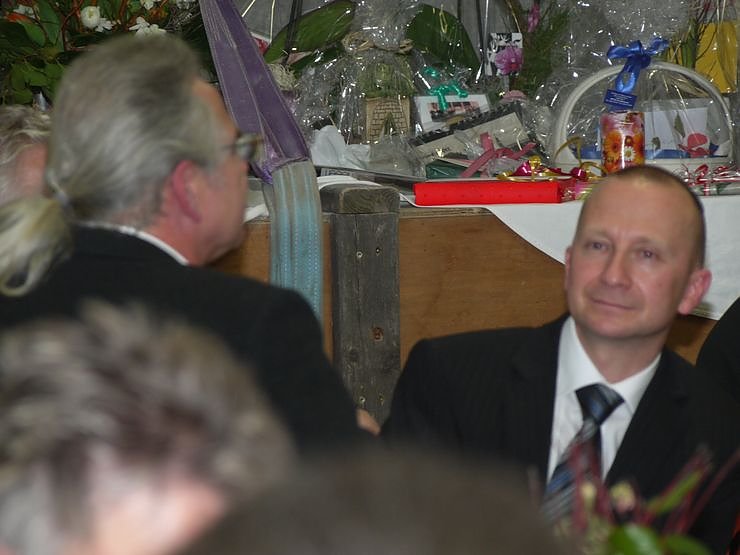 Geburtstagsempfang auf der Baustelle