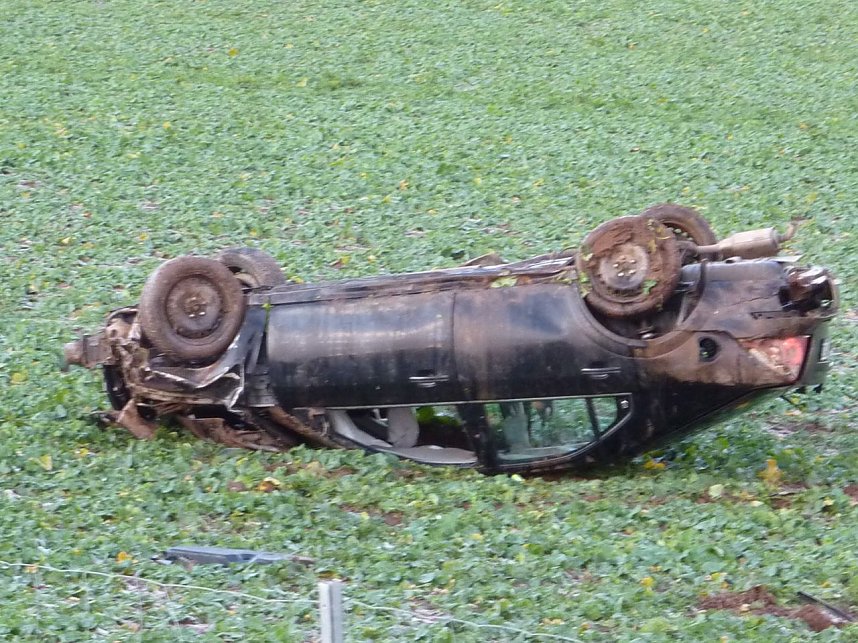 Crash auf der Autobahn