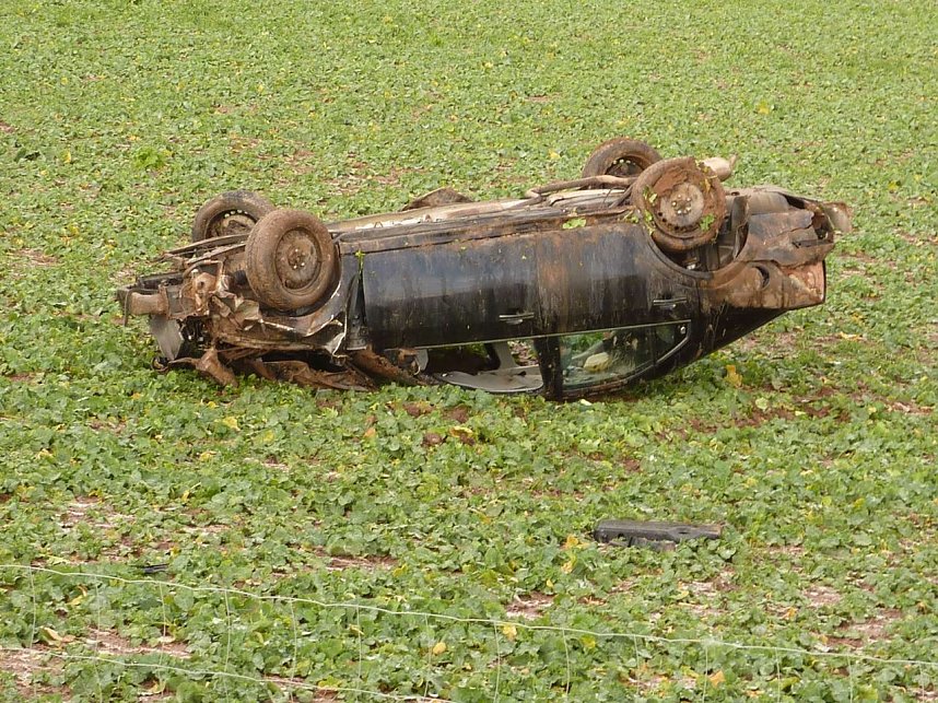 Crash auf der Autobahn