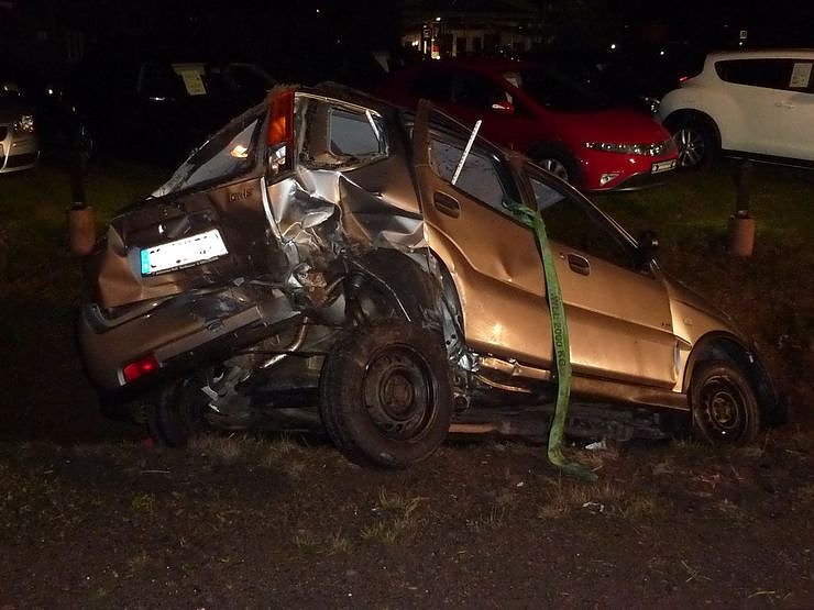 Unfall zwischen Nordhausen und Bielen