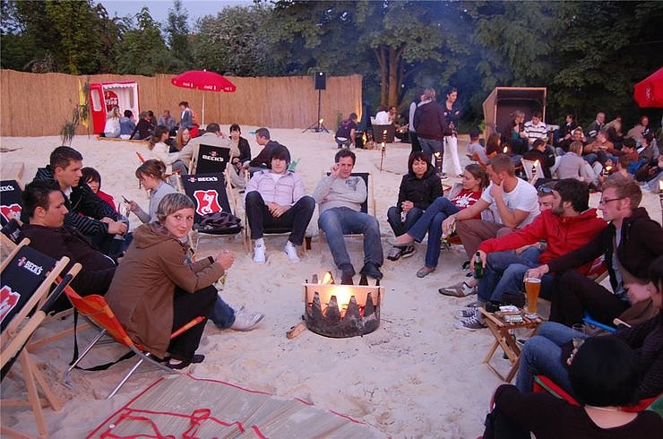 Partyfeeling am Nordstrand