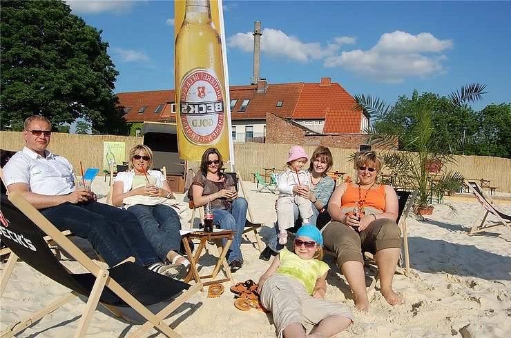 Partyfeeling am Nordstrand