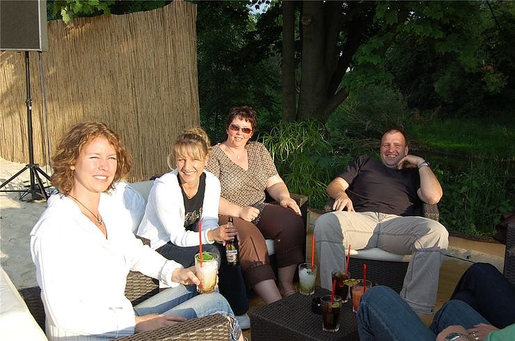 Partyfeeling am Nordstrand