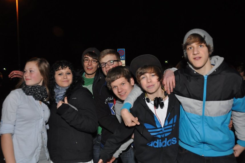 Fette junge Party im Klubhaus