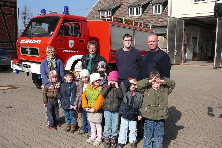 Besuch bei der Feuerwehr