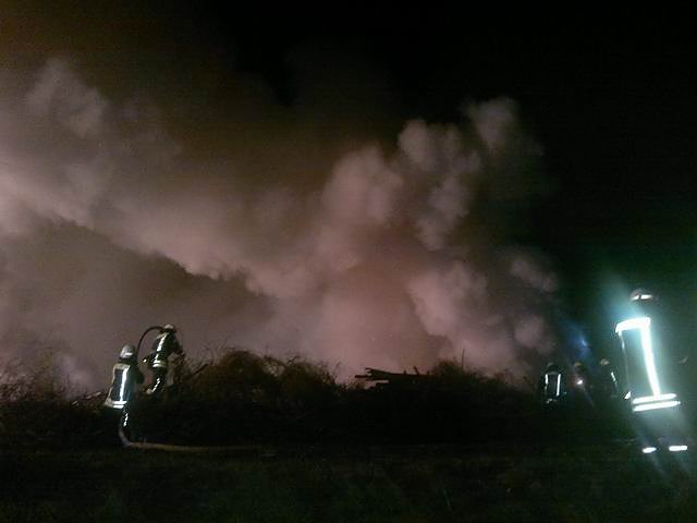 Osterfeuer angez&uuml;ndet