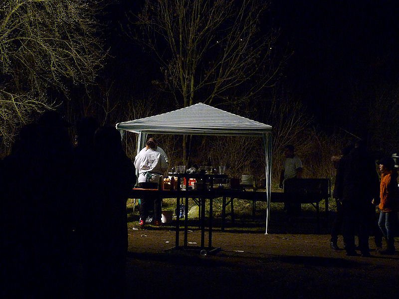 Osterfeuer in Nordhausen-Nord