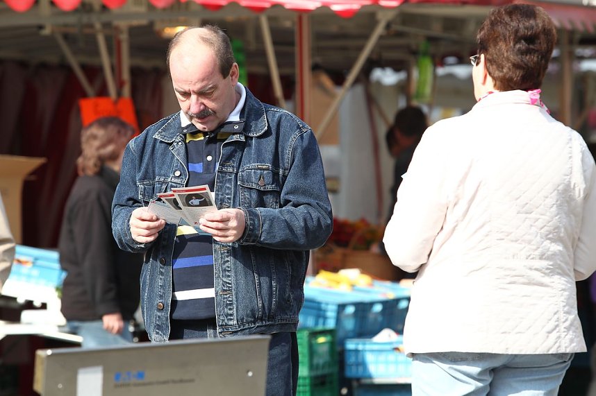 Markt der Wahlk&auml;mpfer