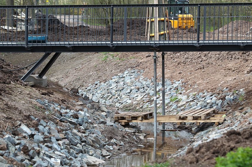 Stadtpark nimmt Konturen an