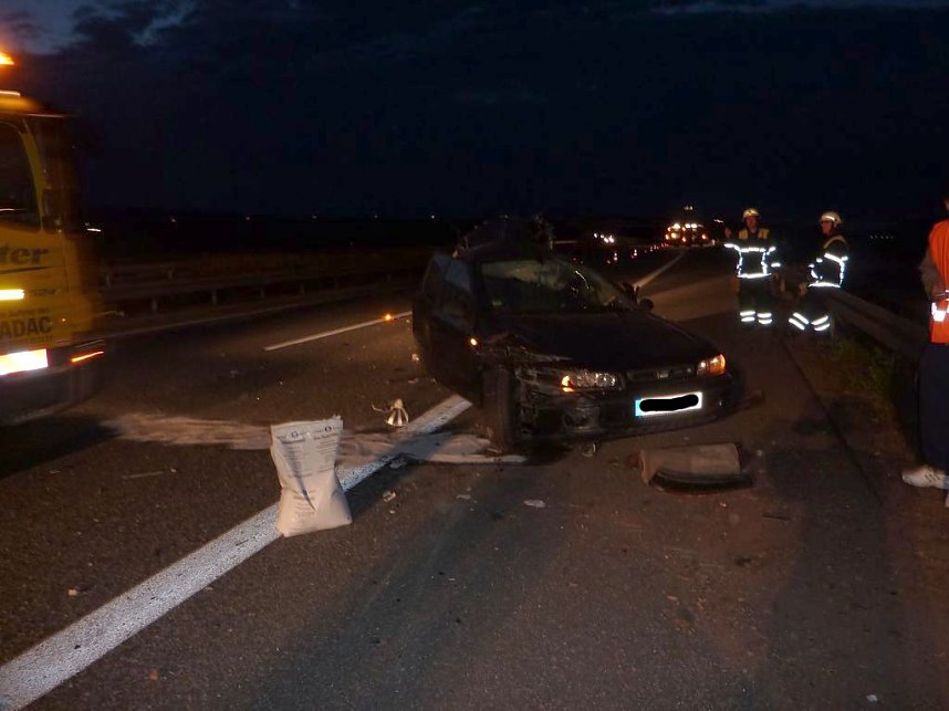 Crash auf der Autobahn