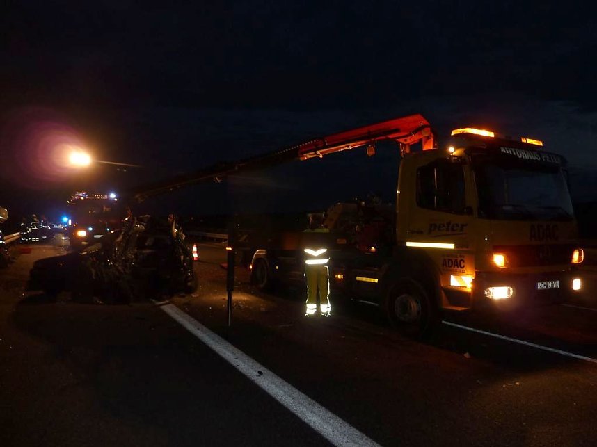 Crash auf der Autobahn