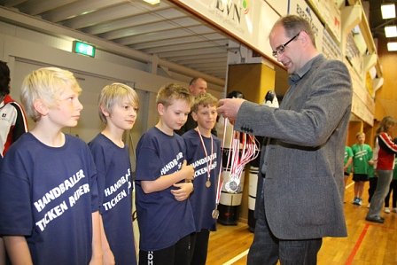 Siegerehrung Handball-Nachwuchs