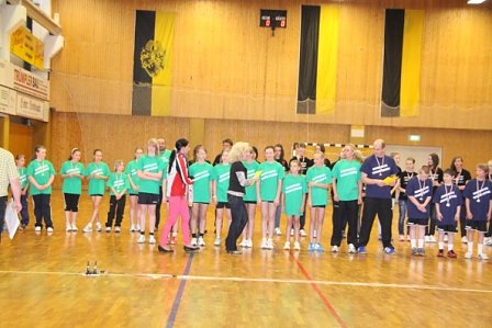 Siegerehrung Handball-Nachwuchs