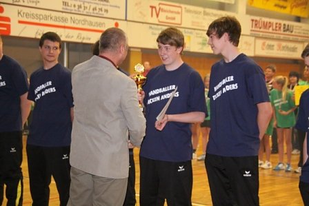 Siegerehrung Handball-Nachwuchs