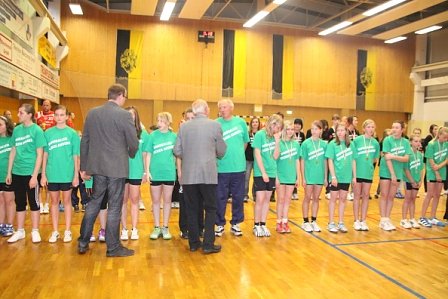 Siegerehrung Handball-Nachwuchs