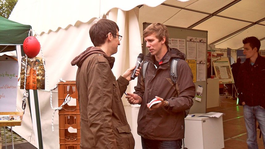 Gr&uuml;ndermesse auf dem Campus