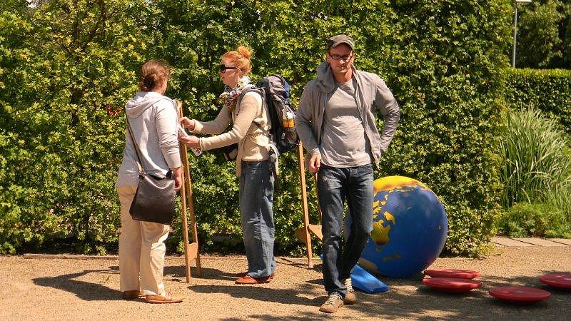 Sportliche Kinder auf dem Petersberg