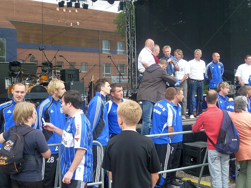 Empfang f&uuml;r Wacker Nordhausen auf dem Petersberg