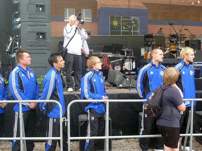 Empfang f&uuml;r Wacker Nordhausen auf dem Petersberg