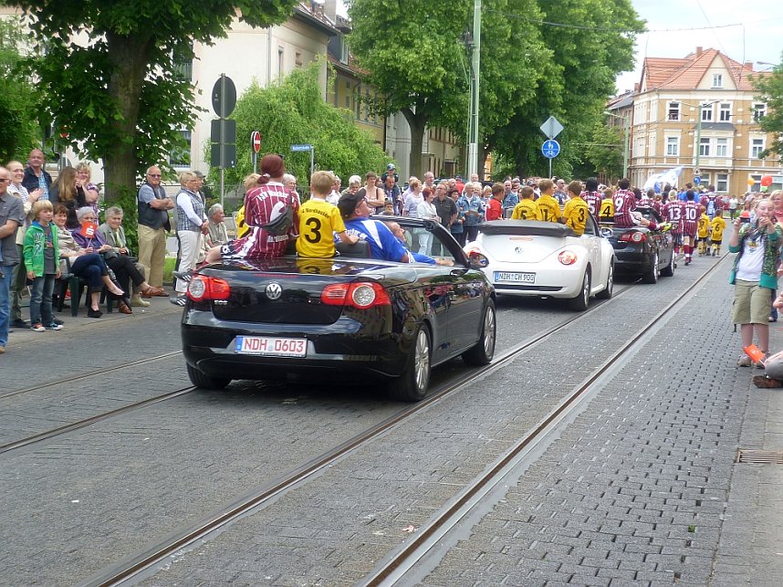Beim Festumzug mit dabei
