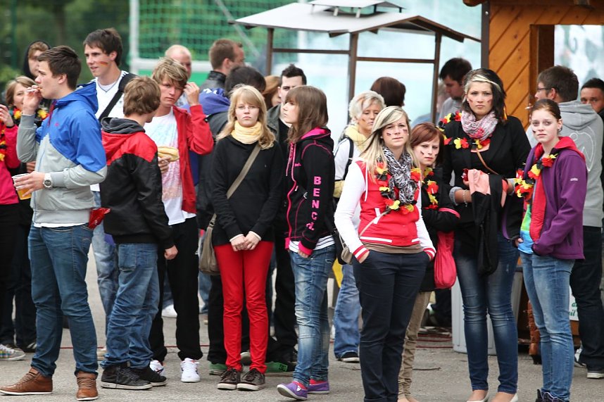 Spannung vor dem Spiel