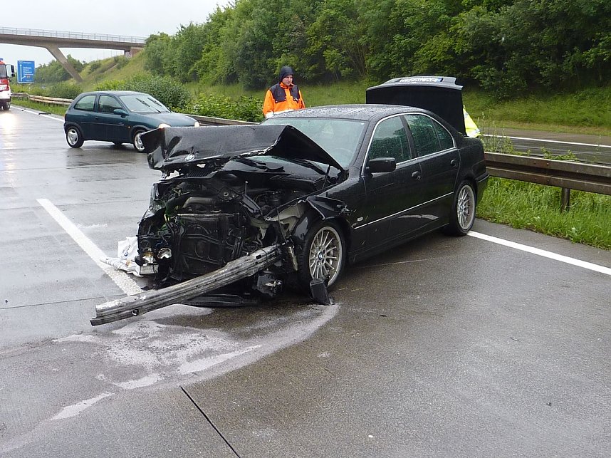 Crash auf der Autobahn