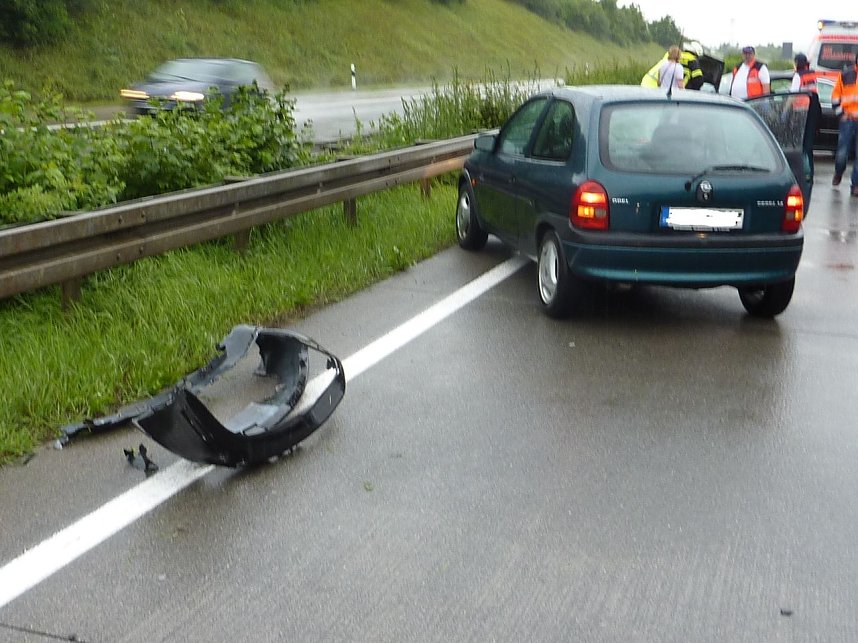 Crash auf der Autobahn