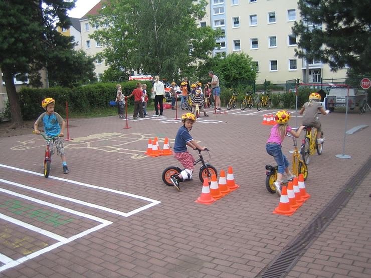 Praxistest f&uuml;r junge Radler