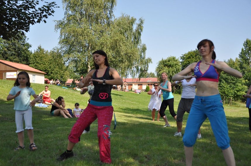 Zumba am Kiesschacht