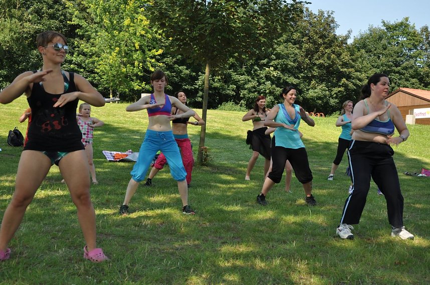 Zumba am Kiesschacht