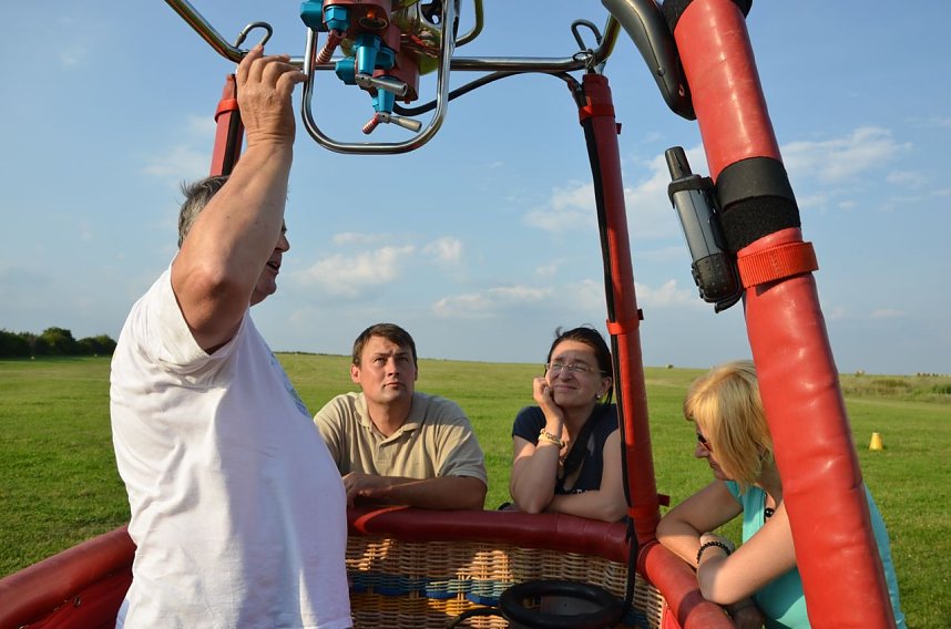 Rundflug und Ballonstart