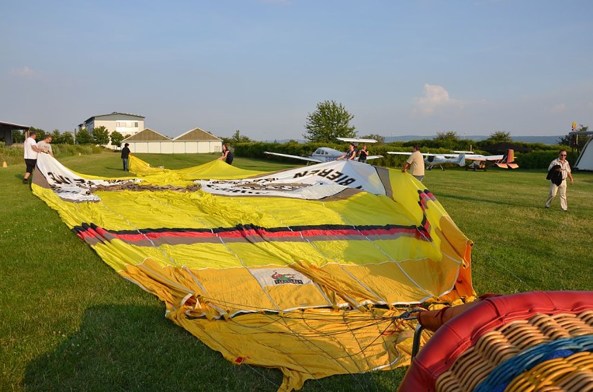 Rundflug und Ballonstart