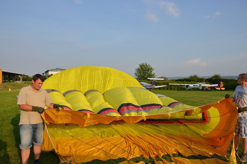 Rundflug und Ballonstart
