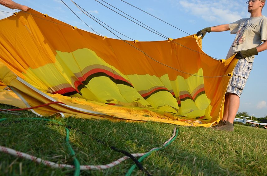 Rundflug und Ballonstart
