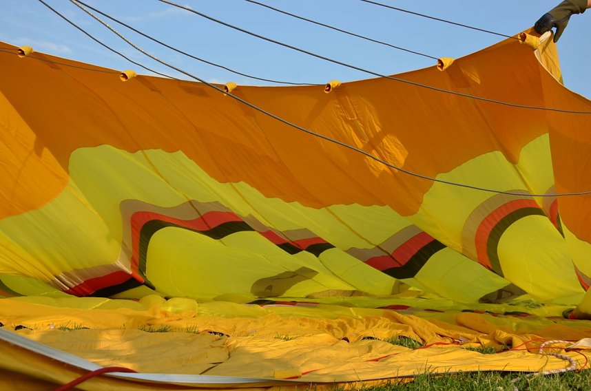 Rundflug und Ballonstart