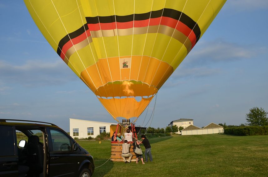 Rundflug und Ballonstart