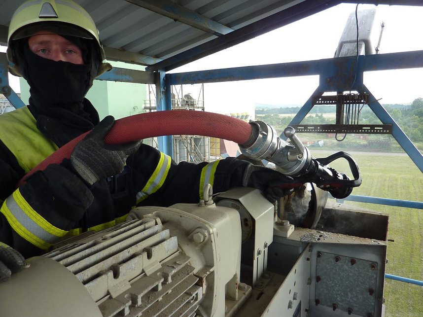 Brand in F&ouml;rderschnecke