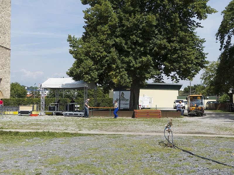 Vorbereitungen auf dem Berg