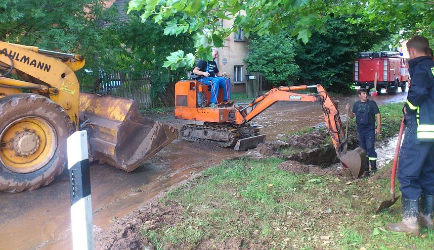 Unwetter in Kinderode