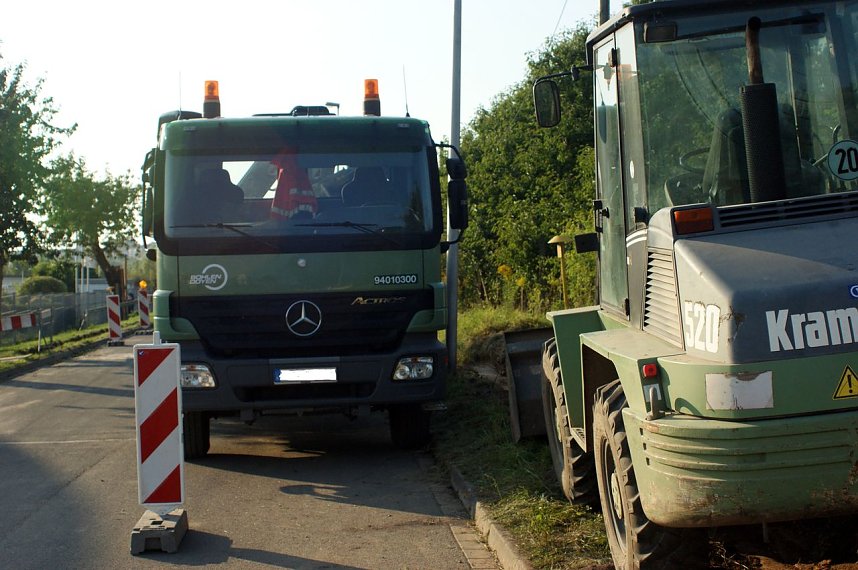Erwischt: Baustelle in Nordhausen