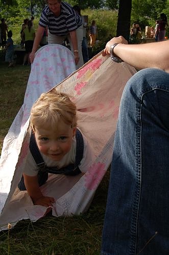 Spielplatzfest auf Spielplatz