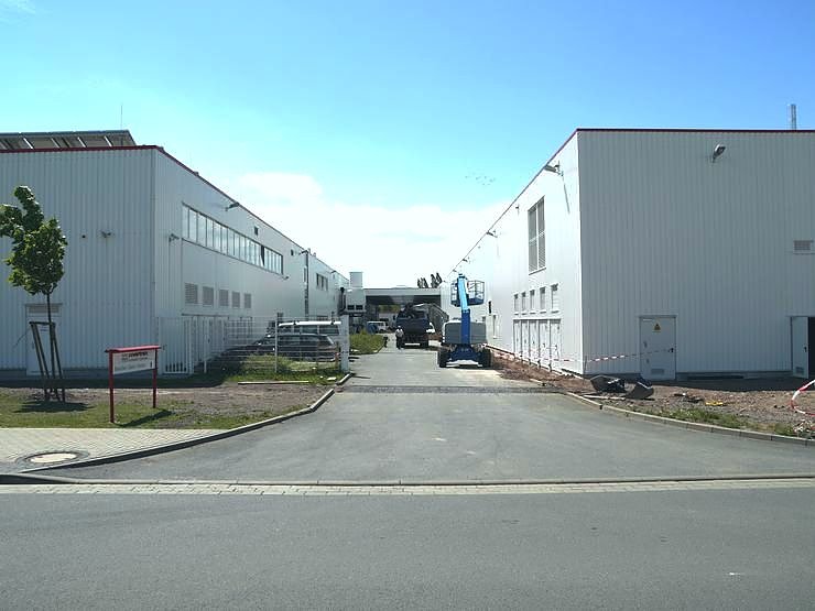 Werk I und II sind durch ein Dach miteinander verbunden