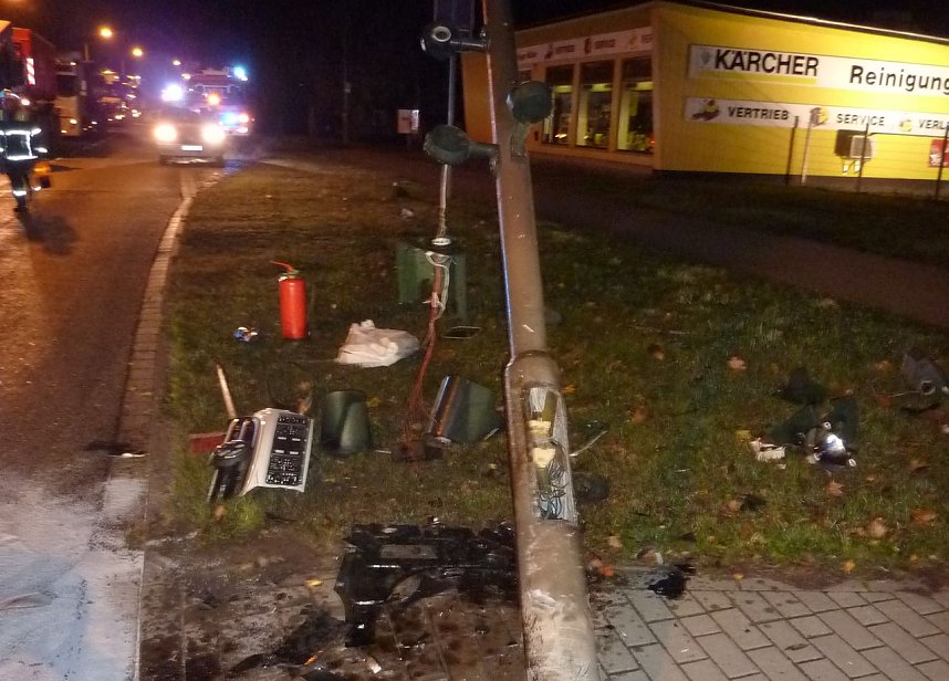 Crash in der Harzstra&szlig;e