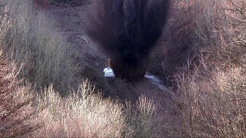 Mit 100 Kilogramm Sprengstoff getestet